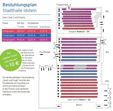 Stadthalle Bestuhlungsplan Theater-Abonnement